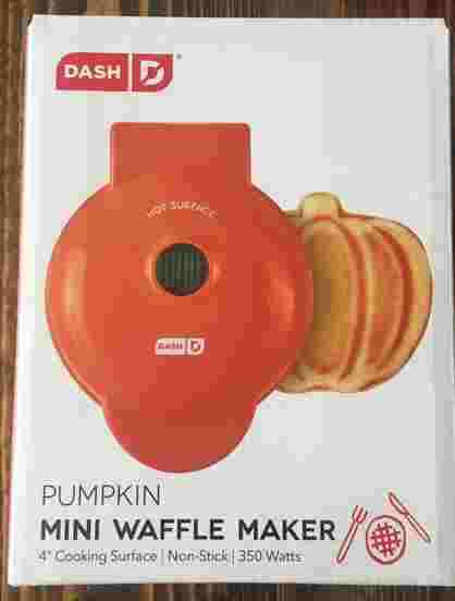 pumpkin shaped waffles